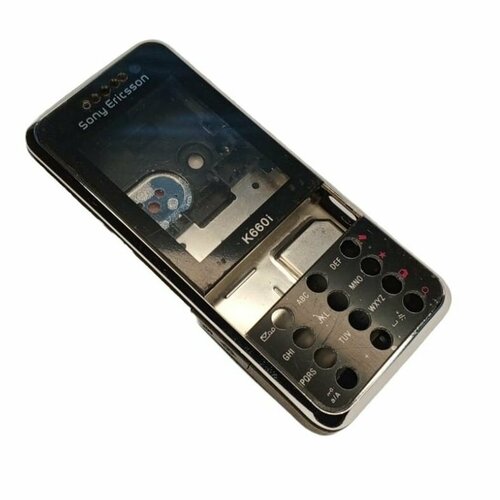 Корпус для Sony Ericsson K660 с клавиатурой (Цвет: черный/синий) корпус sony ericsson k330 чёрный с клавиатурой
