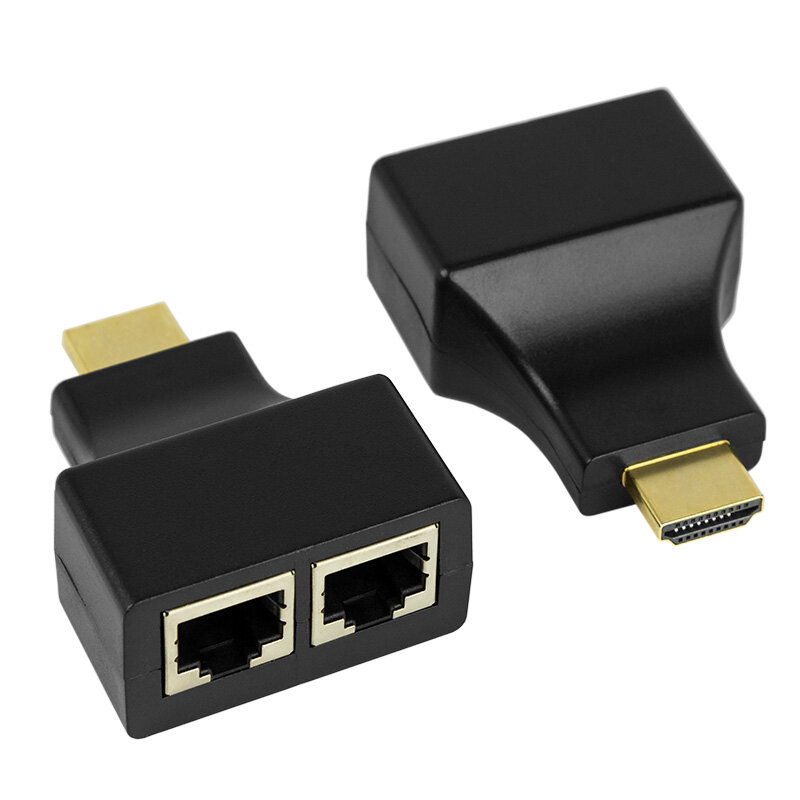 HDMI удлинитель по витой паре RJ-45(8P8C) до 30м (1080p) REXANT 1 упак арт. 17-6916