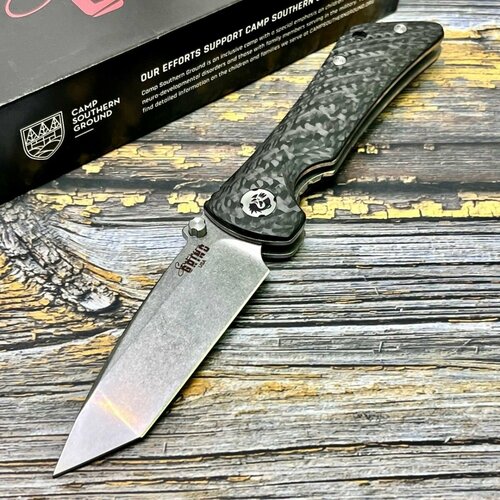 фото Нож складной southern grind sg20816 spider monkey, s35vn tanto blade, carbon handle нет бренда