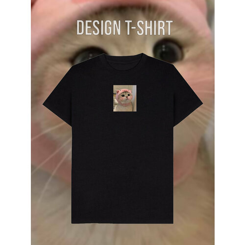 фото Футболка, размер 52, черный design t-shirt