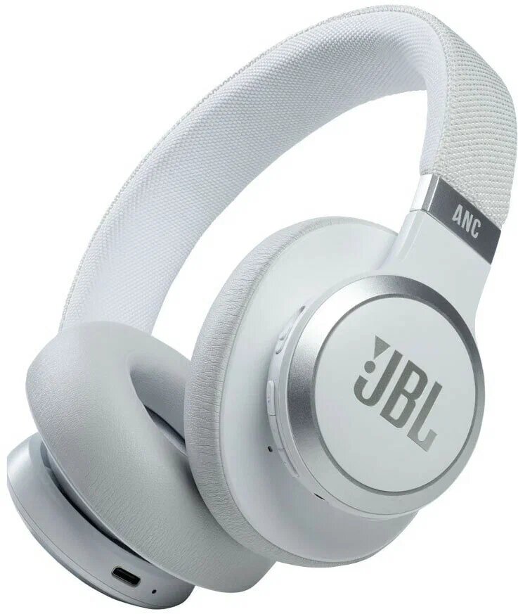 Беспроводные наушники JBL Live 660NC, mini jack 3.5 mm, белый