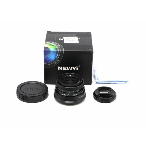 Newyi 25mm f/1.8 II Black Micro 4/3