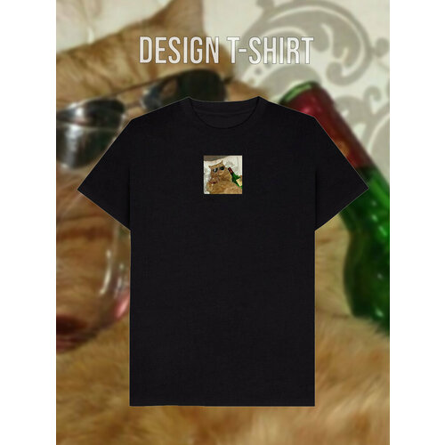фото Футболка, размер 50, черный design t-shirt