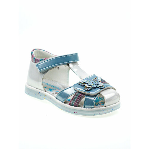 фото Сандалии paliament босоножки детские, размер 26, белый, синий