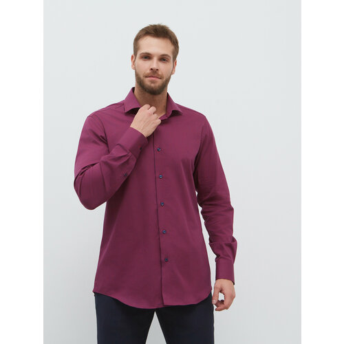 Рубашка Dave Raball, размер 41 182-188, бордовый