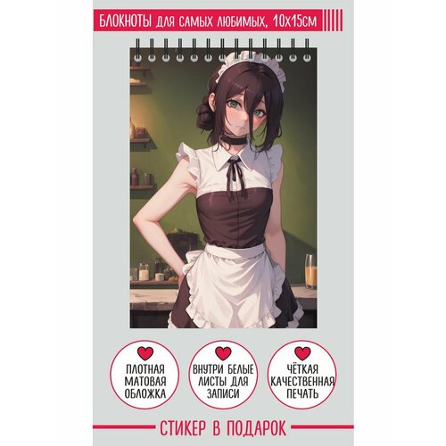 Блокнот А6 - Человек Бензопила, аниме