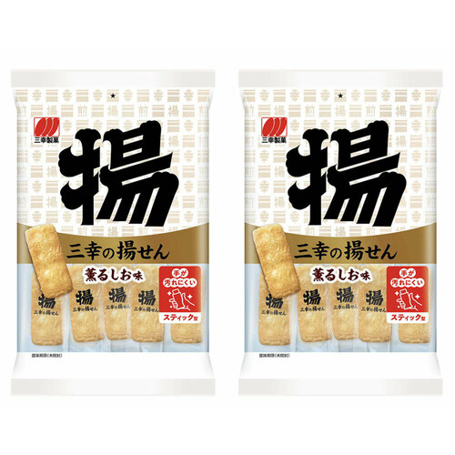 Sanko Seika Жареное рисовое печенье со вкусом соли, 87 г , 2 уп