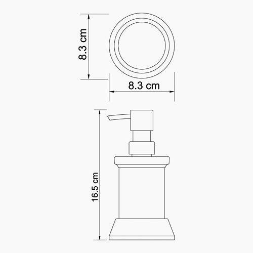 Дозатор для жидкого мыла WasserKRAFT Donau K-9499, белый/хром - фото №15