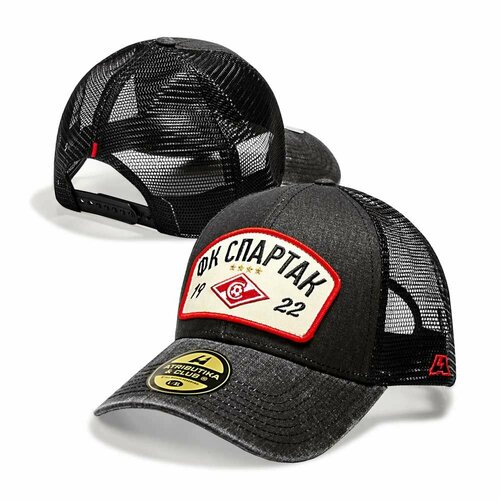 фото Бейсболка atributika & club, размер 55-58, черный