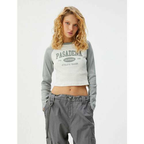 фото Лонгслив koton, размер m, бежевый