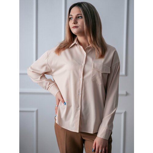 Блуза размер 46/50, бежевый