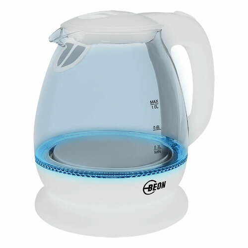 Чайник электрический BEON BN-3027 стекло 1л 1500Вт LED-подсветка 1970₽