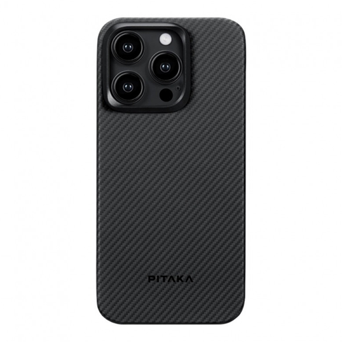 Чехол Pitaka MagEZ Case 4 для iPhone 15 Pro Max черно-серый 1500D Twill (KI1501PM)