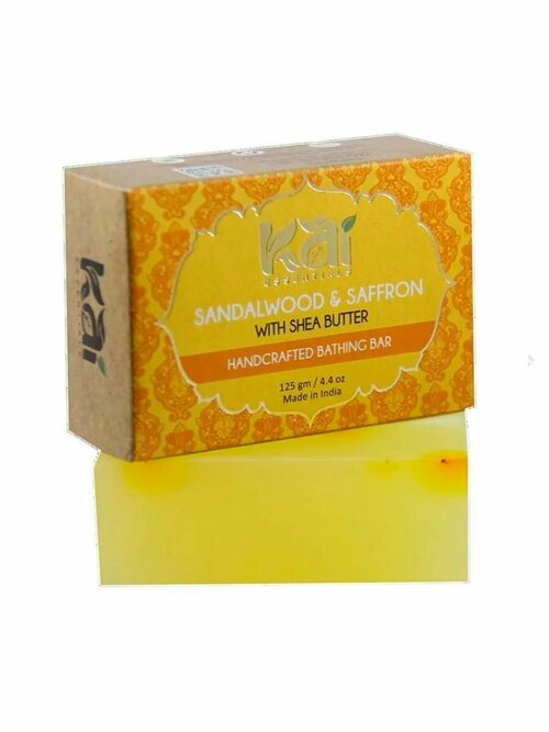 Мыло натуральное Сандал и Шафран (Sandalwood, Saffron) 125 г