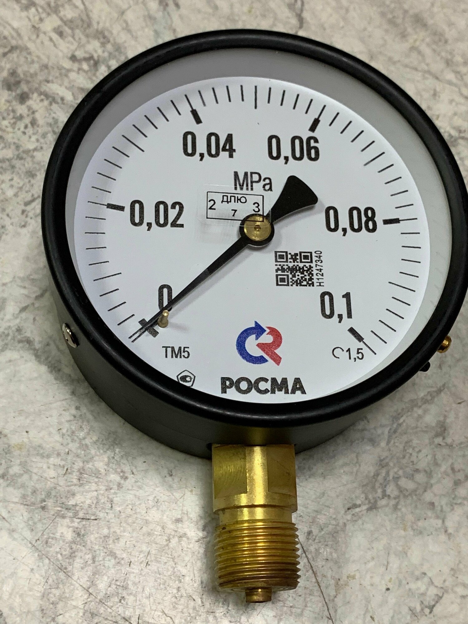 Манометр росма М20х1,5 0-0,1МРа 100мм радиальный
