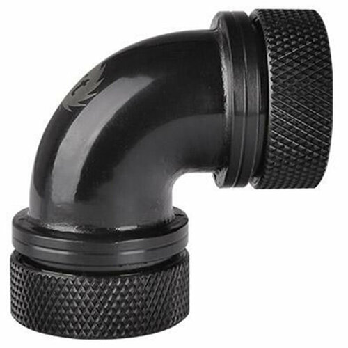 Thermaltake Фитинг для СВО Thermaltake Pacific PETG Tube 90-Degree dual compression 16mm OD - Black CL-W099-CA00 фитинг кран стартовый 5 шт d 16mm