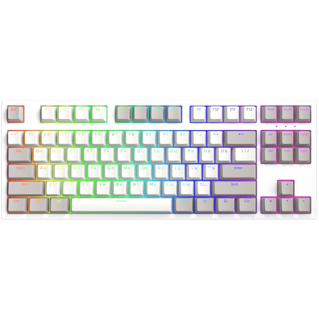 Игровая клавиатура Red Square Keyrox TKL Classic Gateron Yellow, ретро, русская