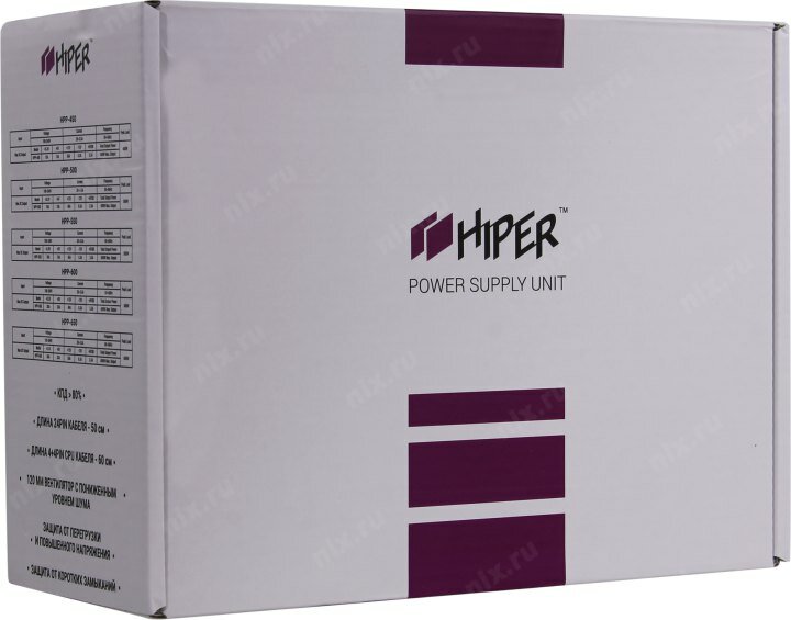 Блок питания HIPER HPP-450 черный BOX - фото №16