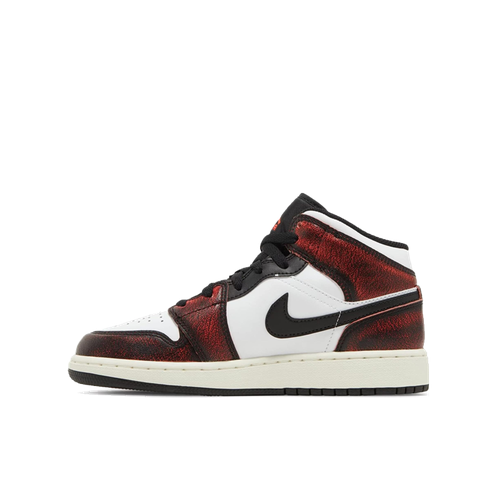 фото Кроссовки nike air jordan 1 mid, размер 29.5 eu, белый, красный