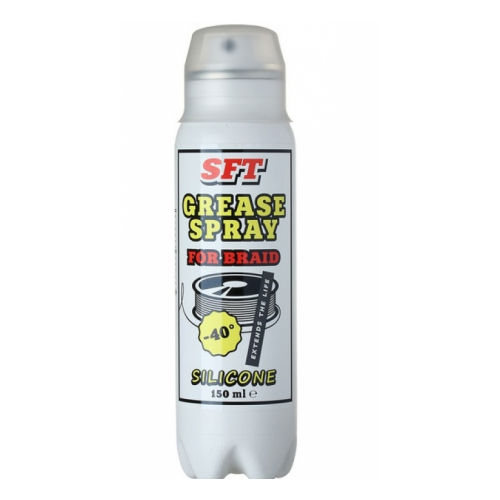 фото Sft, смазка-спрей для плетеных шнуров grease spray for braid, силиконовый