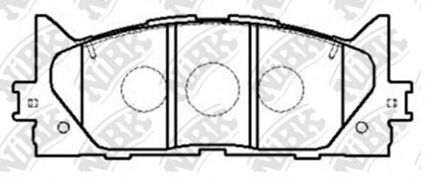 Колодки тормозные дисковые перед NIBK PN1521