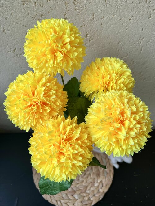 Искусственные цветы Хризантемы для декора