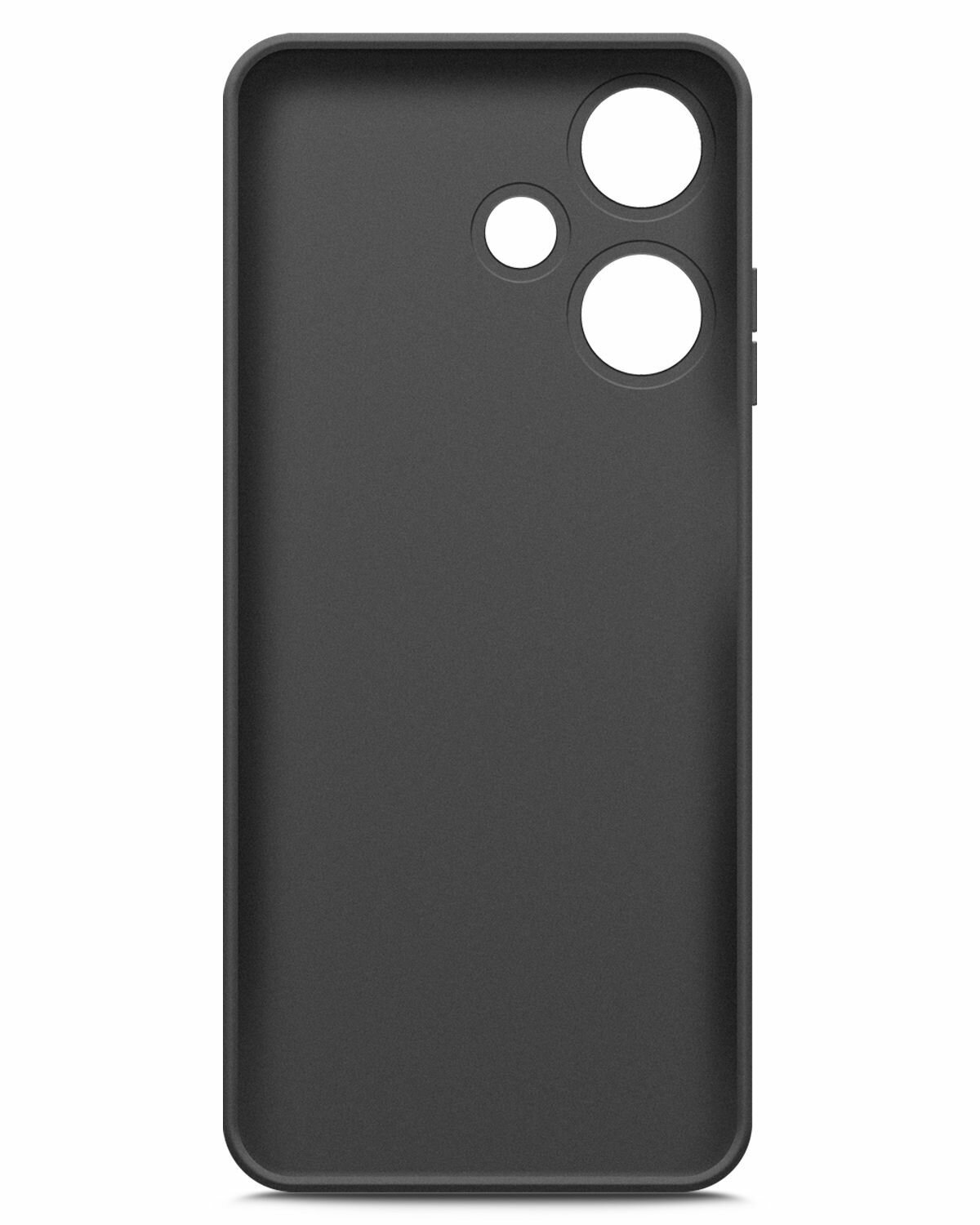 Чехол на Infinix HOT 30i(Инфиникс Хот 30и) черный матовый силиконовый с защитой (бортиком) вокруг камер, Brozo (принт) Капибара — фото 1