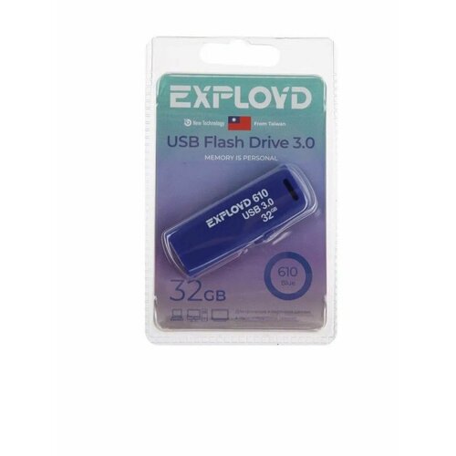 USB флеш накопитель EX-32GB-610-Blue USB 3.0 usb flash drive 32gb exployd 610 ex 32gb 610 blue