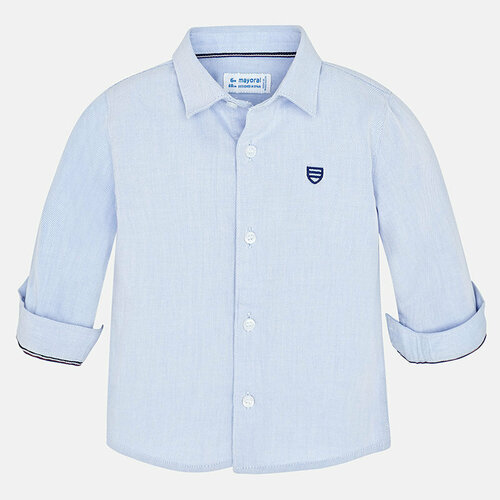 фото Рубашка mayoral, размер 98, голубой