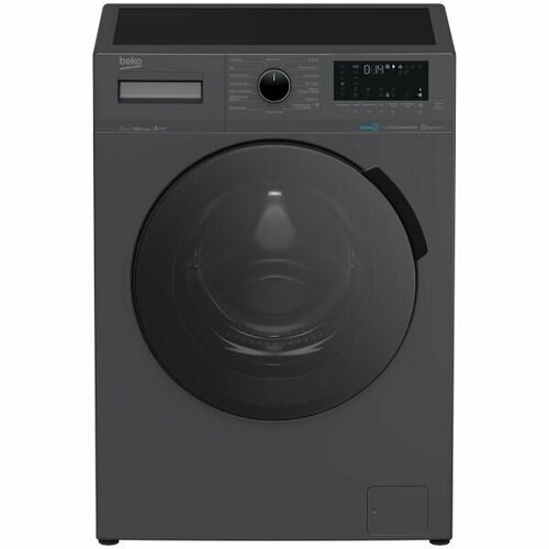 Стиральная машина BEKO WSPE 7H616 A, черная