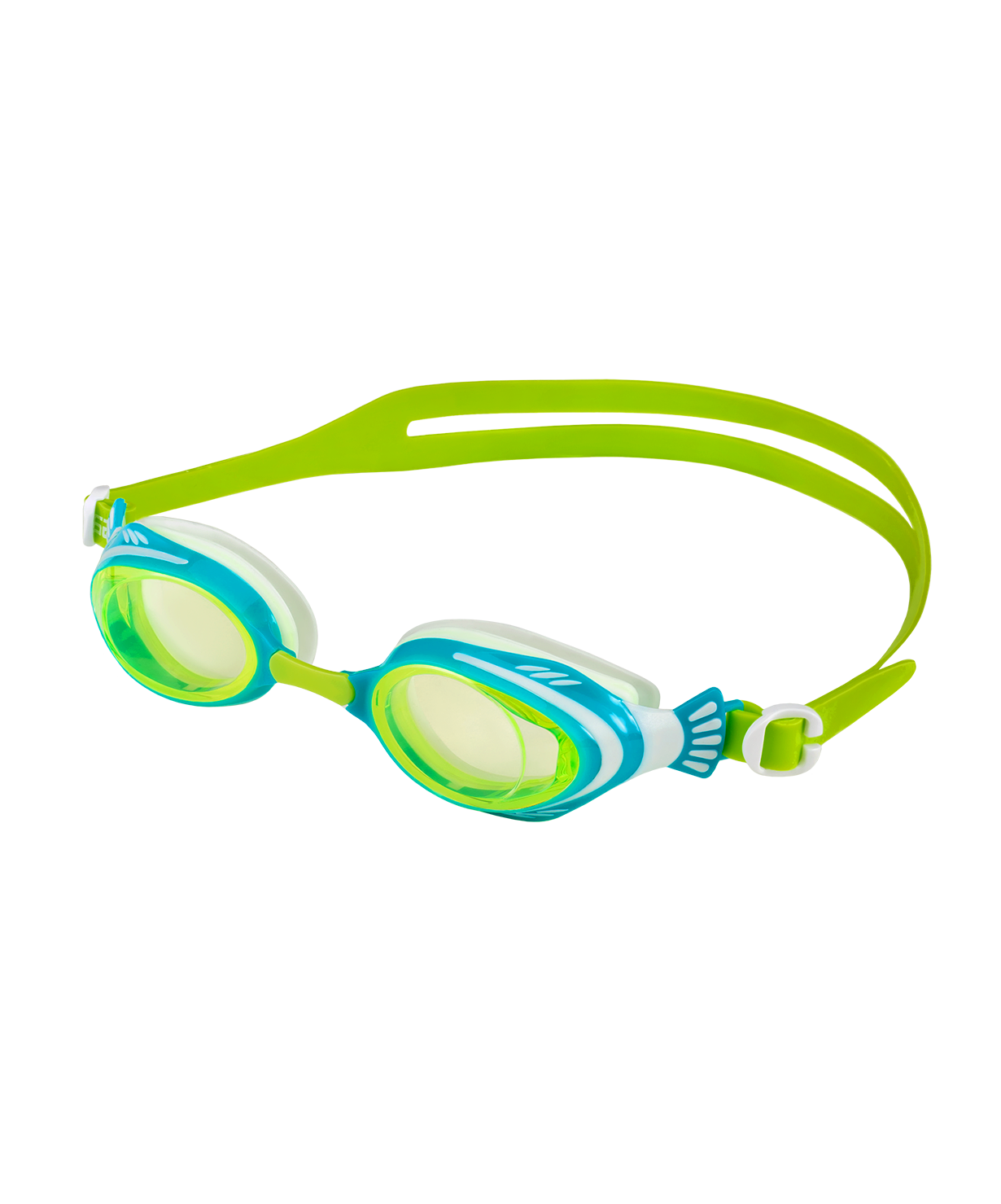 фото Очки для плавания 25degrees Poseidon Blue/lime, детский