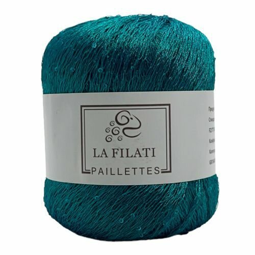 Пряжа Paillettes La Filati (S100), 50г, 275м, 100% полиэстер (2 шт.)