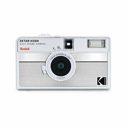Kodak H35N Ektar Half Frame 35mm Camera Striped Silver (серебристый)
