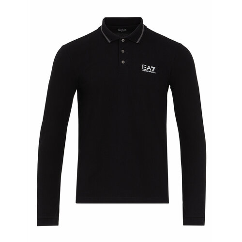 Рубашка EA7, размер S, синий, черный