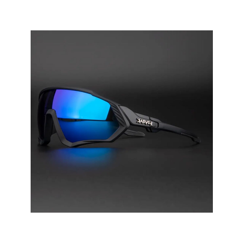 фото Солнцезащитные очки kapvoe очки спортивные унисекс для лыж, велосипеда, туризма очки/ke9408-05, черный, синий