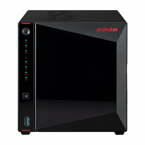 Сетевое хранилище Asustor AS5404T (90IX01R1-BW3S40) smb qnap ts 864eu rp 4g nas 8 tray 3 5 2 5 w o hdd 4 core intel celeron n5105 n5095 2 0 ghz up to 2 9 ghz 4gb ddr4 1x4gb up to 16g