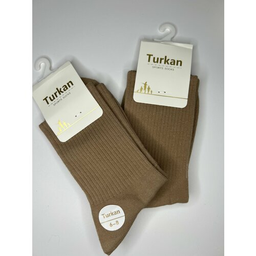 Носки Turkan размер 26/28, коричневый носки размер 26 28 белый коричневый