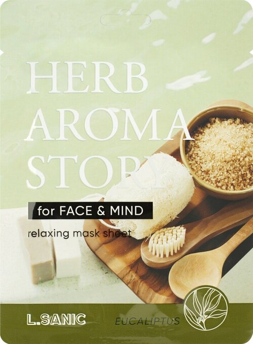 L.Sanic Herb Aroma Story Eucalyptus Relaxing Mask Sheet Тканевая маска с экстрактом эвкалипта и эффектом ароматерапии 25мл