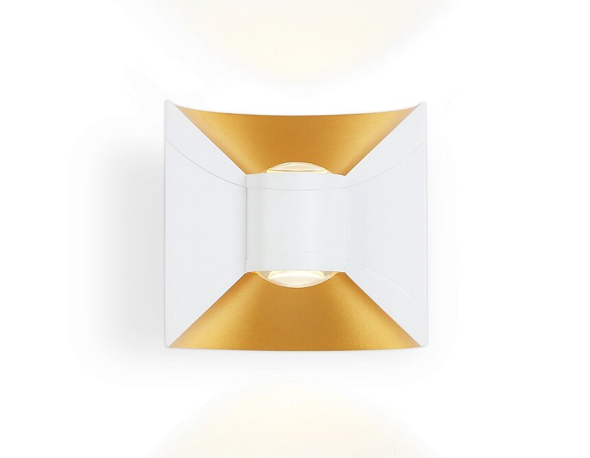 Ambrella Светильник уличный светодиодный настенный ST4471 WH/GD белый/золото LED 4200K 6W IP54 92*98*55 ST4471 (7 шт.)