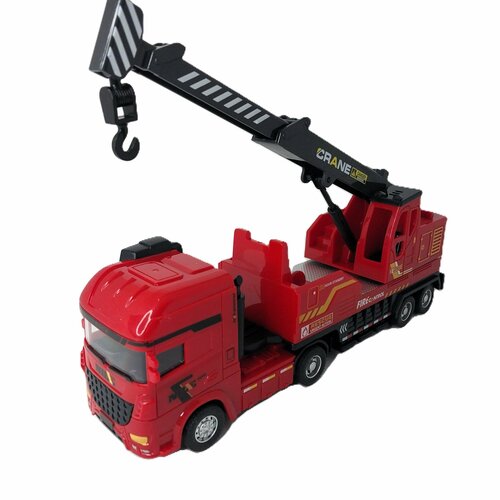 пожарная машина toycity подвижный кран красная пластмасса в сетке тс 02 065 Машина пожарная Кран