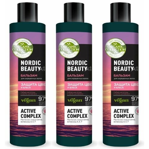 ORGANIC COLLECTION Бальзам для окрашенных волос Защита цвета и блеск 400 мл 3 шт 1579₽