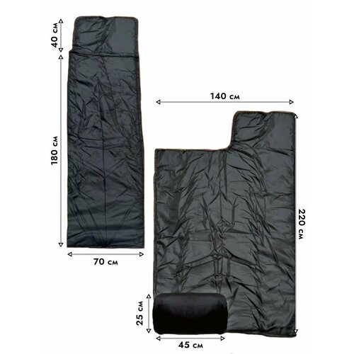 Спальники туристические ExpertLand черный 2131₽