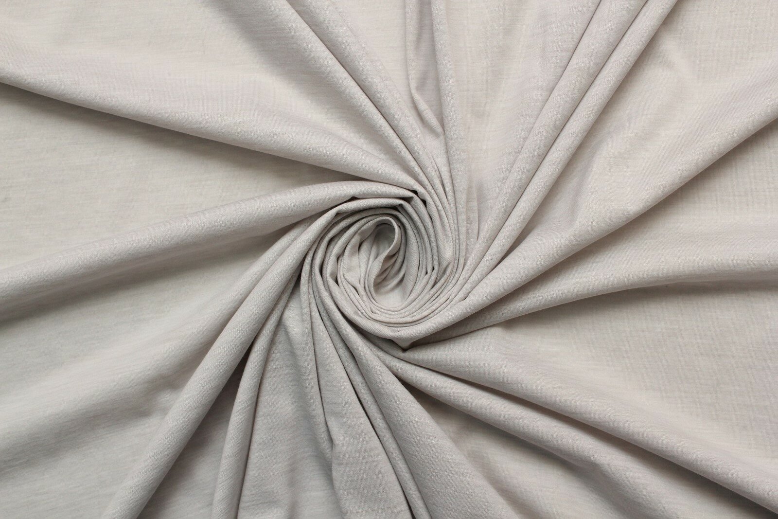 Ткань Трикотаж стрейч серо-бежевый с мятным оттенком, ш145см, 0,5 м