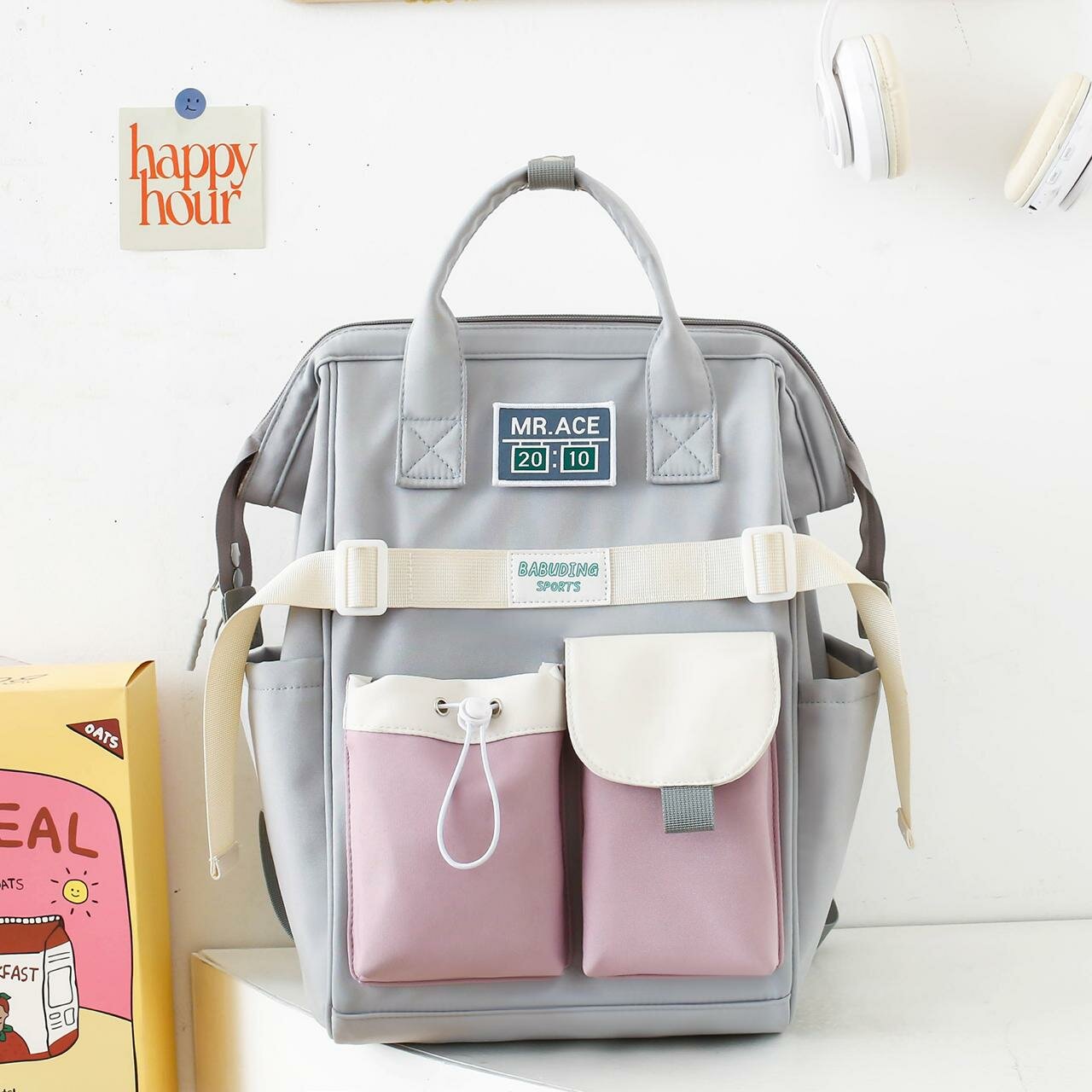 фото Рюкзак-Саквояж MR ace молодежный современный унисекс универсальный с большим количеством отделений для прогулок, школы, университета для путешествий и отдыха