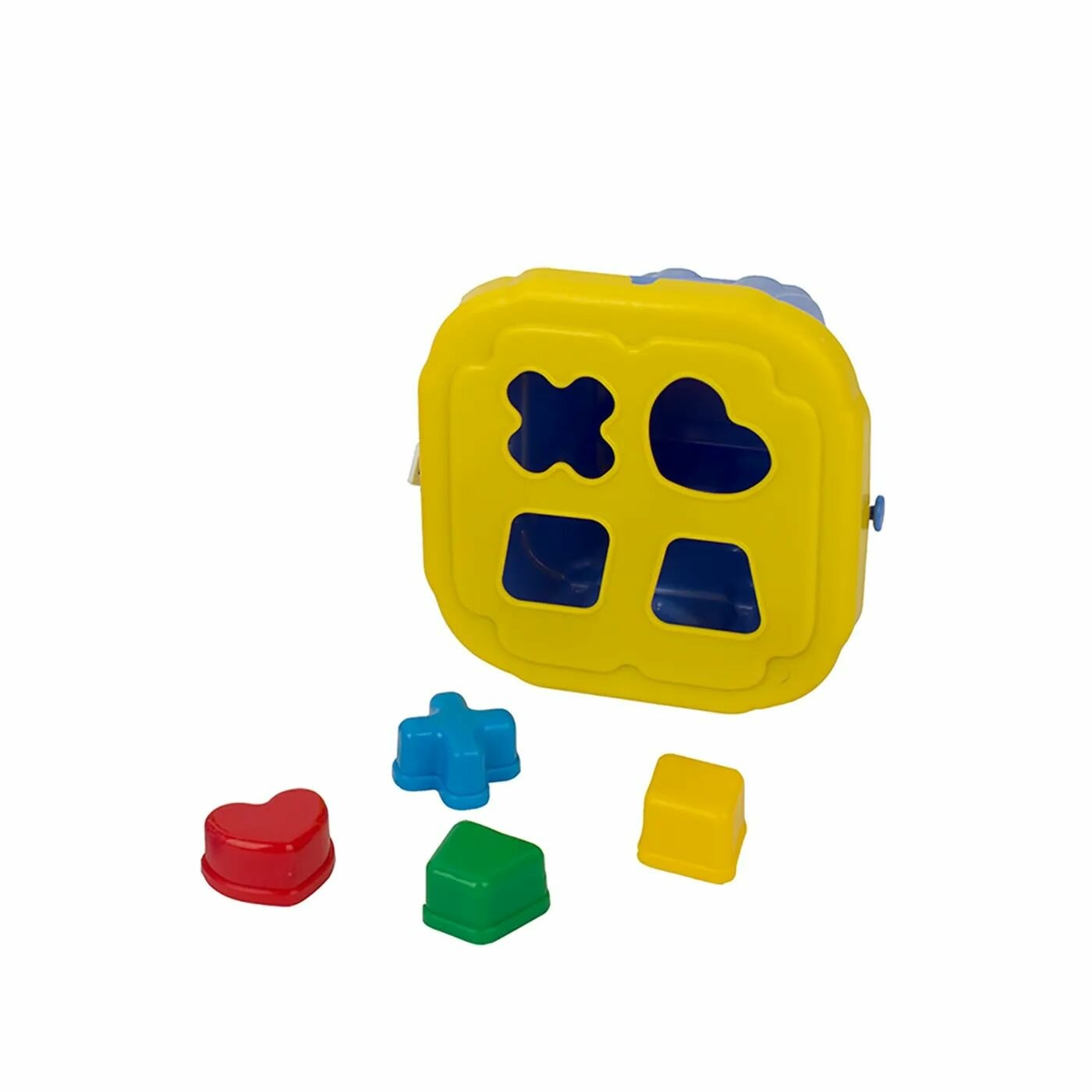 Ведро детское Стром Башня с крышкой и 4 логическими фигурами - фото №4