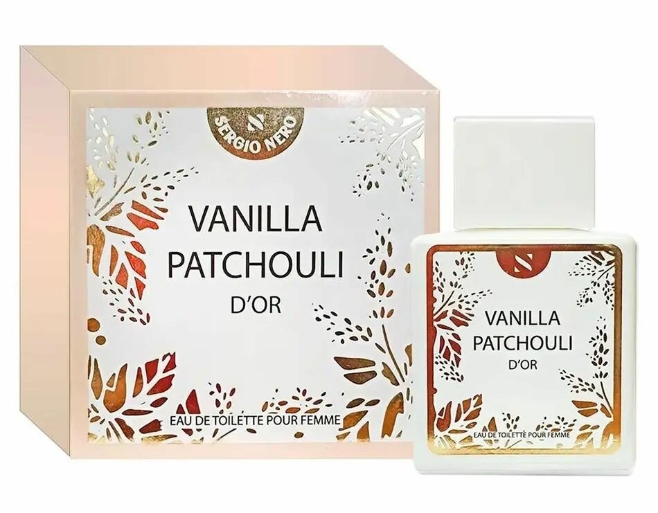 Sergio Nero Туалетная вода женская Vanilla Patchouli D'Or, 50мл