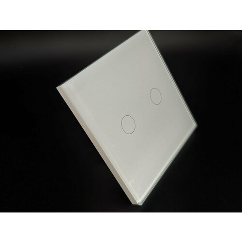 беспроводная кнопка яндекс yndx 00524 zigbee cr2032 умный дом с алисой белая Сенсорный умный выключатель ZigBee (белый, 2 клавиши)