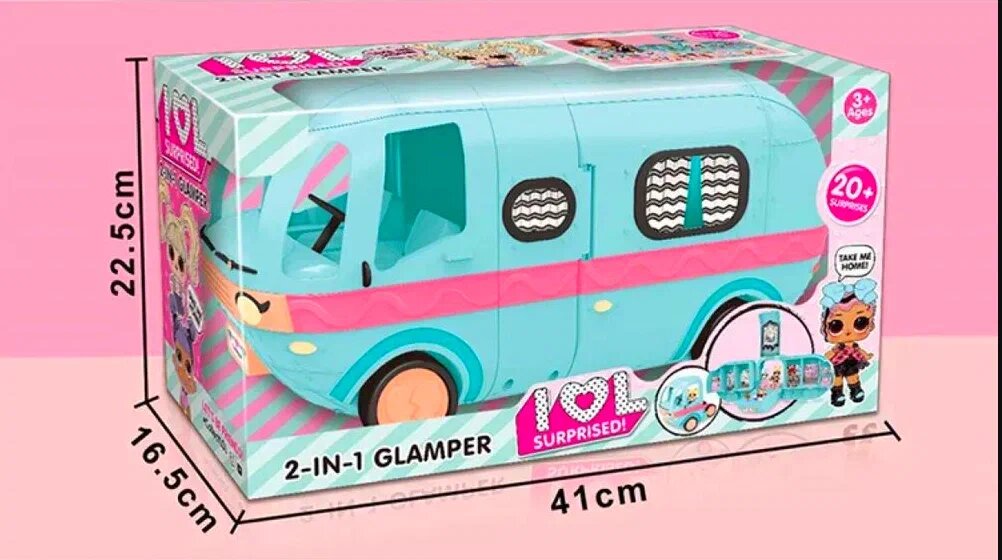 Игровой набор кукла сюрприз, Автобус с куклой + 20 сюрпризов — фото 1