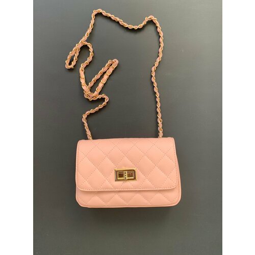 Сумка кросс-боди LEATHER COUNTRY 806р, фактура стеганая, розовый