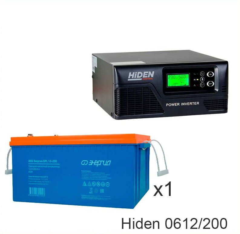 ИБП Hiden Control HPS20-0612 + Энергия GPL 12–200